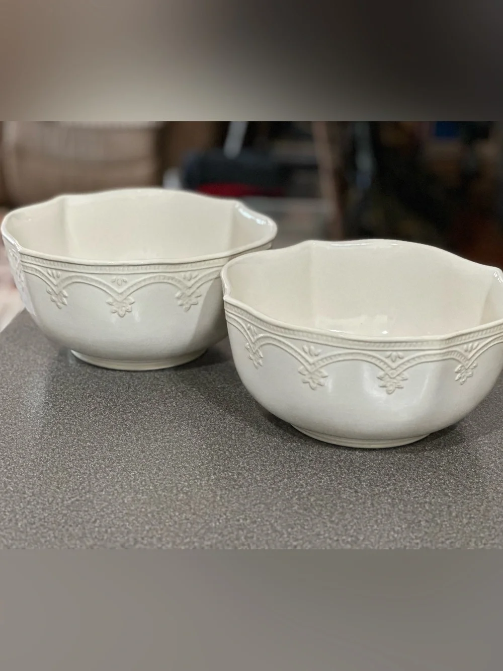 Brand New Pioneer Woman set of 2 ceramic serving bowls - Farmhouse lace